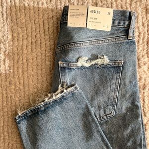 AGOLDE 90’s Mid Rise Loose Fit Jeans in ‘Isolate’ wash, size 26, NWT